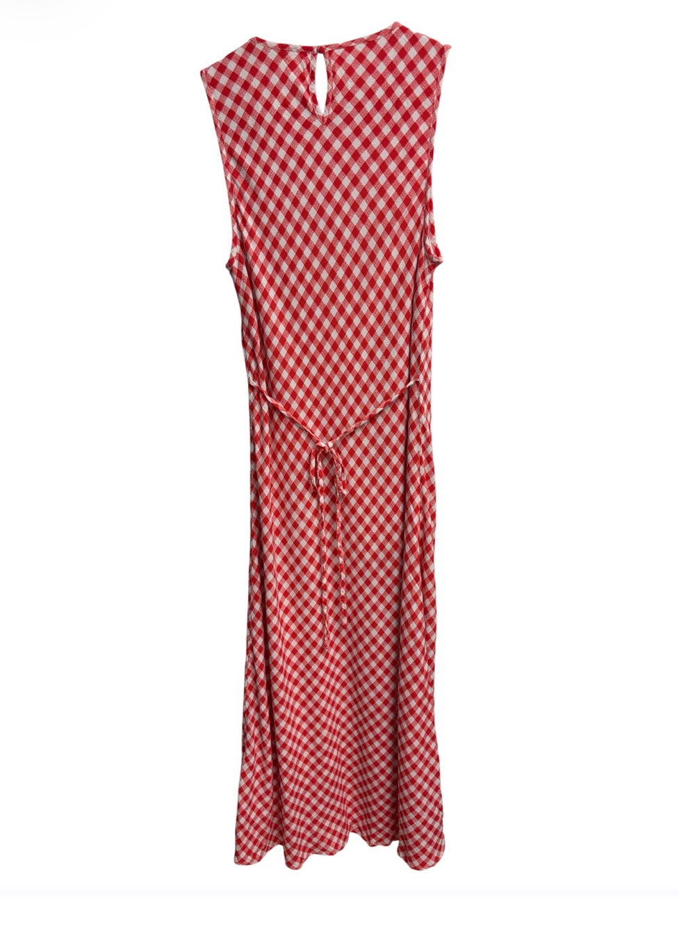 WAYF | Red White Gingham Midi Maxi Dress Small Anthropologie Picnic Cottagecore - Picture 7 of 7